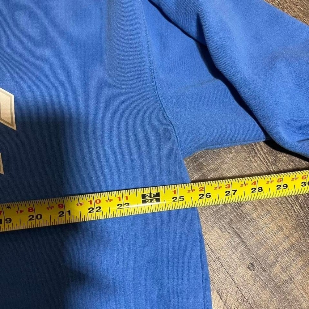 Vintage 1990s Russell Athletic Detroit Lions Crewneck Sweatshirt Blue XXL XL - Picture 6 of 6